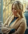 The Rumour S01 Emily Atack Brown Wool Coat Front