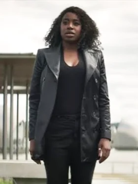 The Sandman S02 Kirby Howell-Baptiste Black Leather Coat