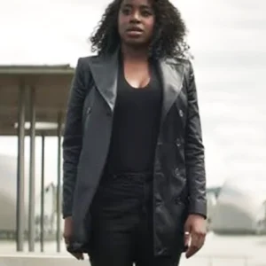 The Sandman S02 Kirby Howell-Baptiste Black Leather Coat