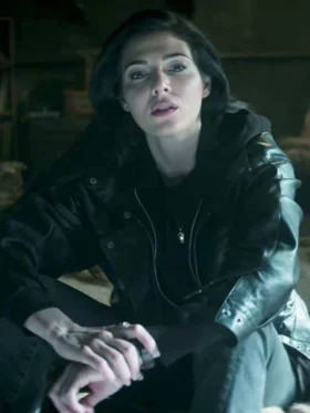 The Sandman S02 Razane Jammal Black Leather Jacket