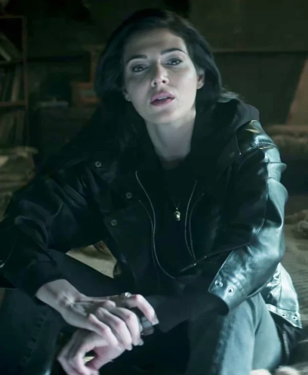 The Sandman S02 Razane Jammal Black Leather Jacket
