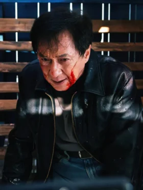 The Shadow's Edge Jackie Chan Black Leather Jacket