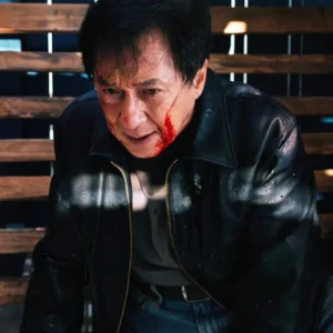 The Shadow's Edge Jackie Chan Black Leather Jacket