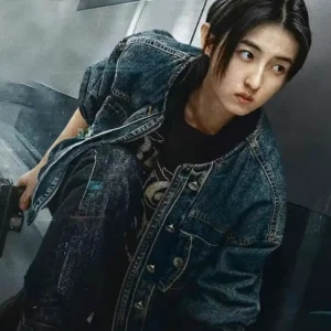 The Shadow's Edge Zifeng Zhang Bomber Denim Jacket