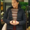 The Summer I Turned Pretty S03 Lola Tung Blue Puffer Jacket