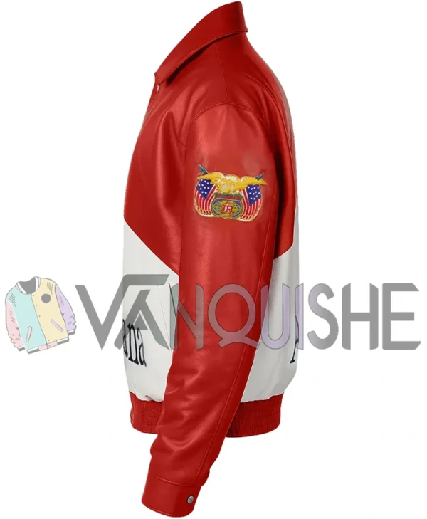 The Tonight Show MGK Leather Jacket left