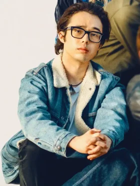 This Too Shall Pass Aidan Laprete Shearling Denim Jacket