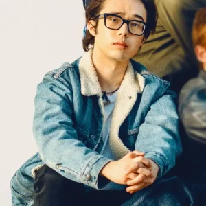 This Too Shall Pass Aidan Laprete Shearling Denim Jacket