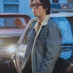 This Too Shall Pass Aidan Laprete Shearling Blue Denim Jacket