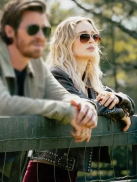 Tulsa King S03 Bella Heathcote Leather Jacket Back