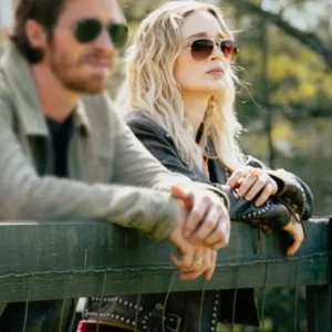 Tulsa King S03 Bella Heathcote Leather Jacket Back