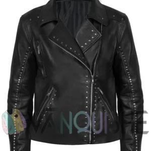 Tulsa King S03 Bella Heathcote Leather Jacket front