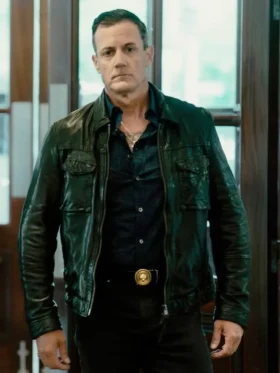 Tulsa King S03 Max Casella Black Leather Jacket