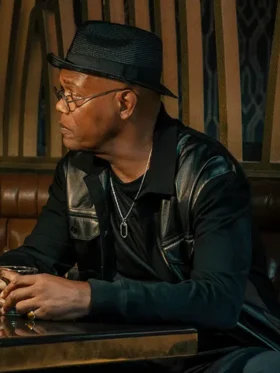 Tulsa King S03 Samuel L. Jackson Black Jacket Side