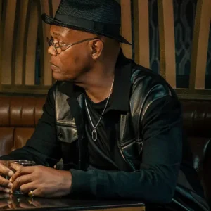 Tulsa King S03 Samuel L. Jackson Black Jacket Side