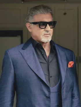 Tulsa King S03 Sylvester Stallone Blue Suit