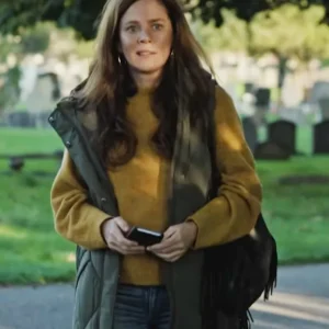 Unforgivable Anna Friel Green Vest