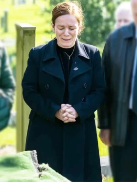 Unforgivable Anna Friel Wool Coat Side