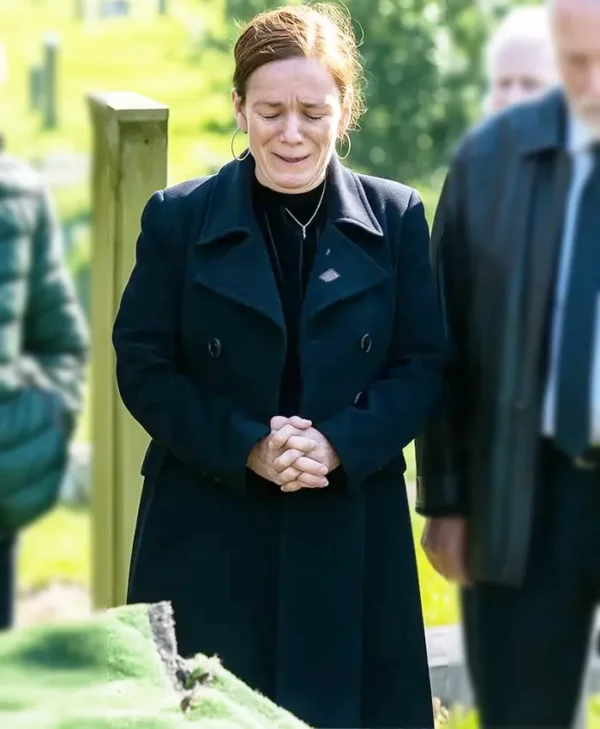 Unforgivable Anna Friel Wool Coat Side
