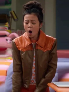 Vampirina Teenage Vampire S01 Jiwon Lee Leather Jacket Side