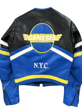 Vanson Leathers Genesis Blue Motorcycle Jacket