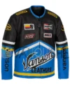 Vanson Leathers Genesis Blue Motorcycle Jacket right