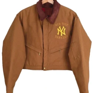 Vintage Carhartt NY Yankees Crop Jacket Back