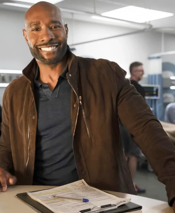 Watson S02 Morris Chestnut Suede Leather Jacket Side