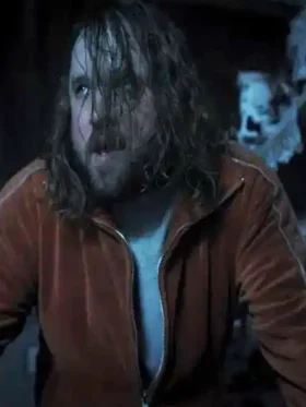 Wednesday S02 Haley Joel Osment Brown Tracksuit