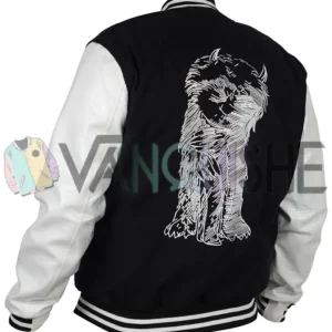 Where the Wild Thing Are Bomber Jacket left back