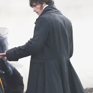 Wuthering Heights Jacob Elordi Black Coat
