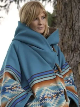 beth dutton blue poncho