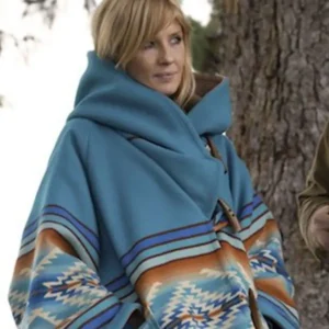 beth dutton blue poncho