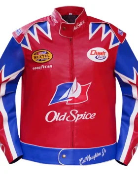 old spice red leather jacket