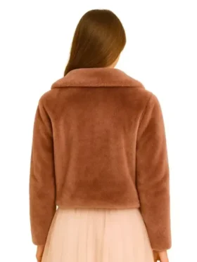 12 Dates of Christmas Faith Fernandez Fur Jacket Back Look