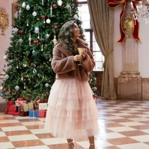 12 Dates of Christmas Faith Fernandez Fur Jacket