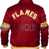 1980’s Calgary Flames Red Satin Jacket back
