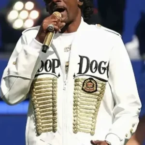 Alternative view of Snoop Dogg AFL Grand Final 2025 White Jacket