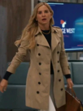 9-1-1 Nashville Jessica Capshaw Trench Coat Side