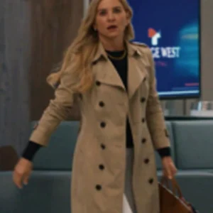 9-1-1 Nashville Jessica Capshaw Trench Coat Side