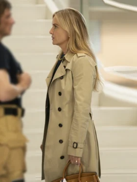 9-1-1 Nashville Jessica Capshaw Trench Coat Back