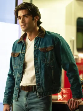 9-1-1 Nashville S01 Hunter McVey Denim Jacket Front