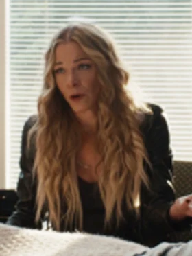 9-1-1 Nashville S01 LeAnn Rimes Black Leather Jacket Front