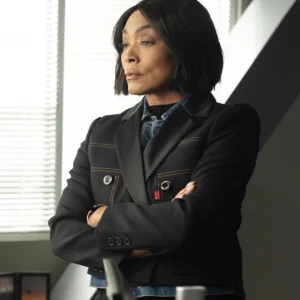 9-1-1 S09 Angela Bassett Cropped Jacket Front