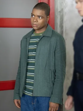 9-1-1 S09 Elijah M. Cooper Grey Jacket Side