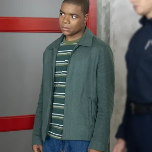 9-1-1 S09 Elijah M. Cooper Grey Jacket Side