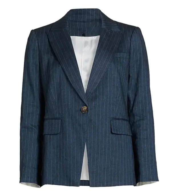 9-1-1 S09 Jennifer Love Hewitt Pinstriped Blazer