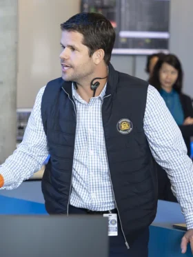 9-1-1 S09 Max Carver Black Vest Back