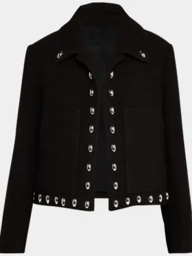 9-1-1 S09 May Grant Black Studded Jacket