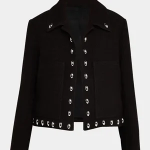 9-1-1 S09 May Grant Black Studded Jacket